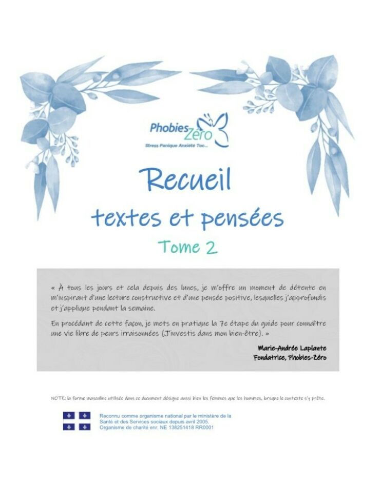 Recueil de textes et de pensées - Tome 2